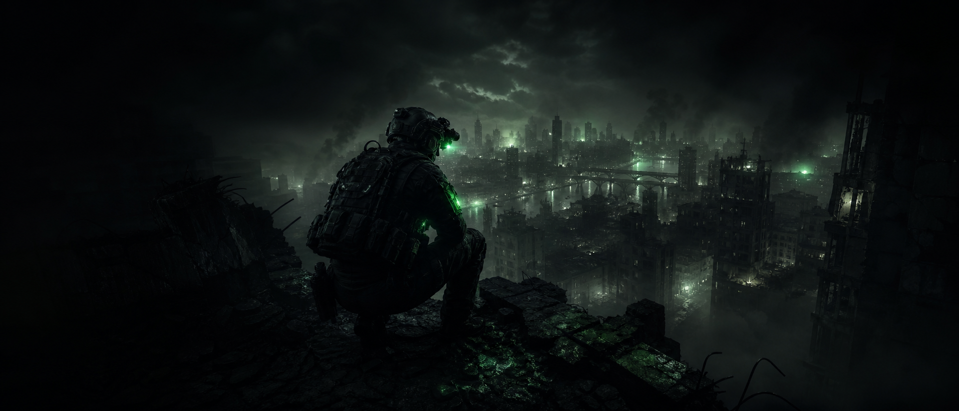 Operador tático em cena noturna de Call of Duty Warzone, ilustrando o guia de hacks e cheats